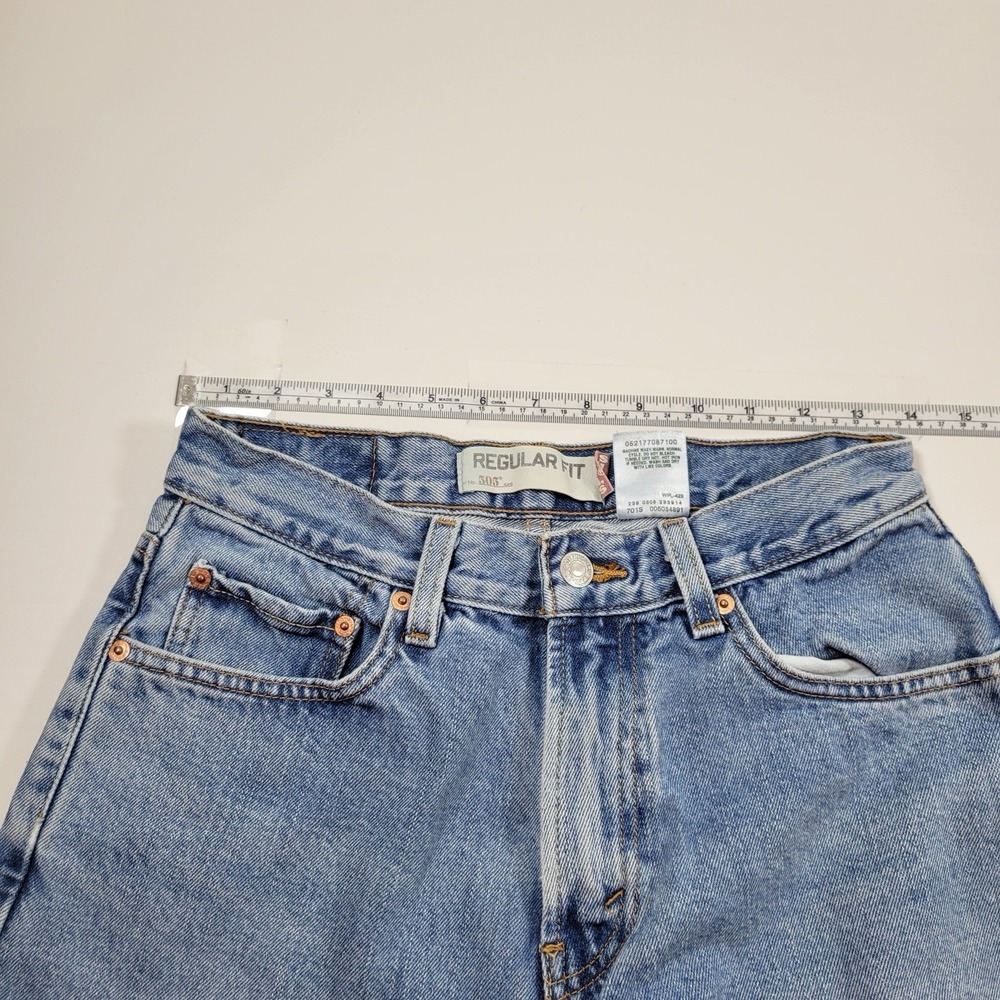 Levi's Men's Jeans 505 Regular Fit Size 29x30 Blue - Picture 3 of 10